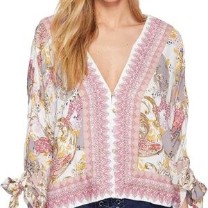Free People | Catch Me If You Can Top Tie Sleeves | Size XS